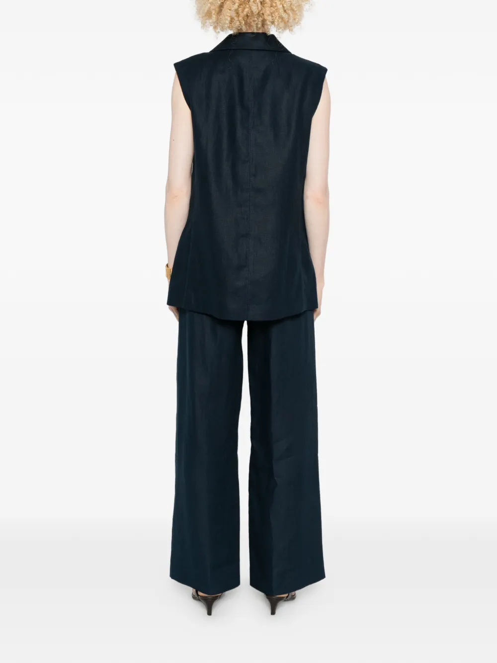  's Max Mara Double-breasted Ensemble (set Of Two) - Blue 