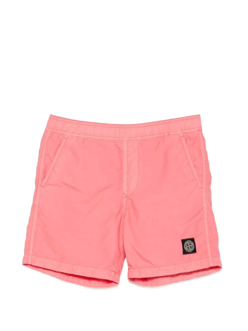 Stone Island Junior logo-patch swim shorts - Rosa