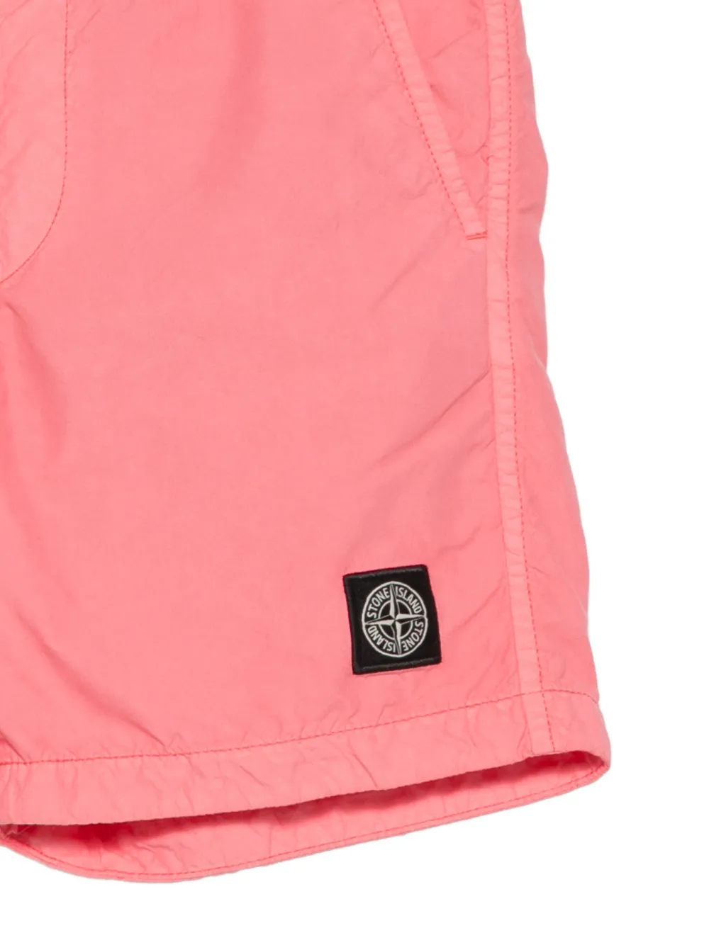 Stone Island Junior Zwembroek met logopatch Roze