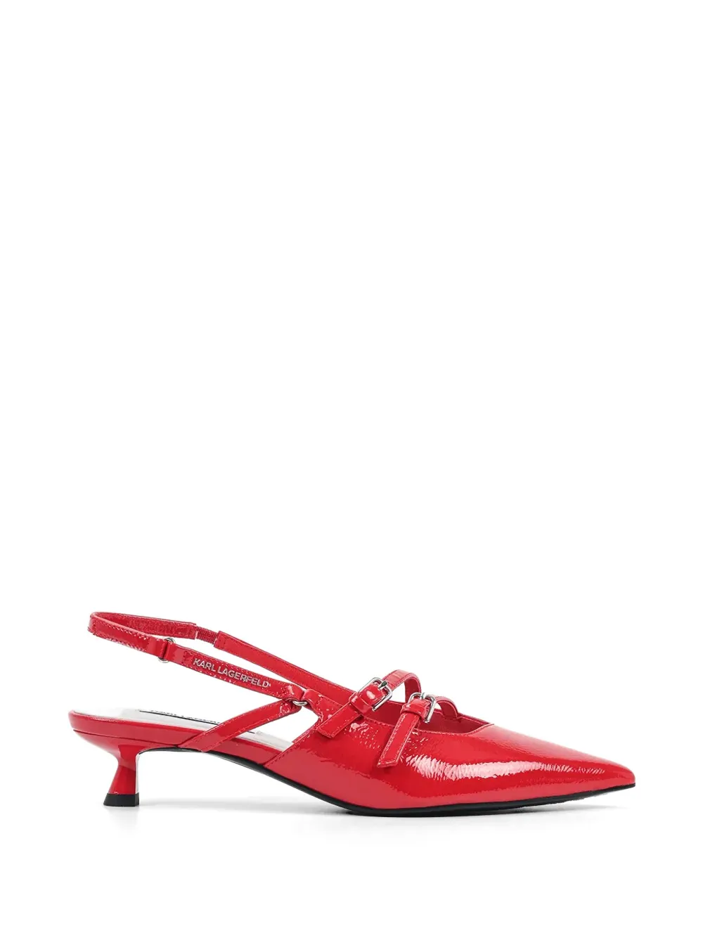 Karl Lagerfeld Pasha buckle strap pumps - Rosso