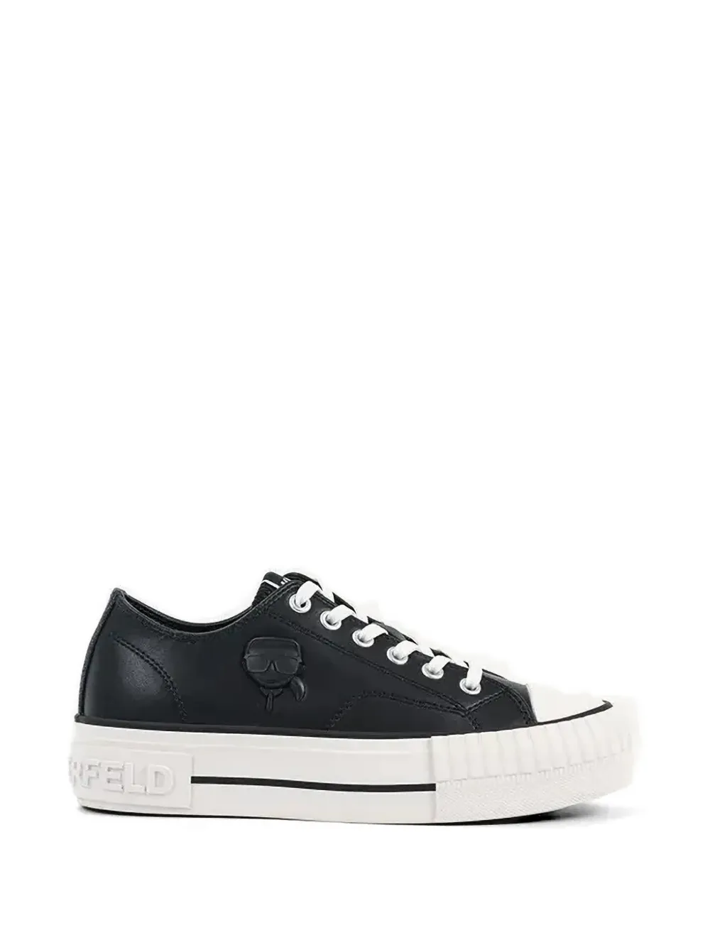 Karl Lagerfeld Kampus Max sneakers met plateauzool Zwart