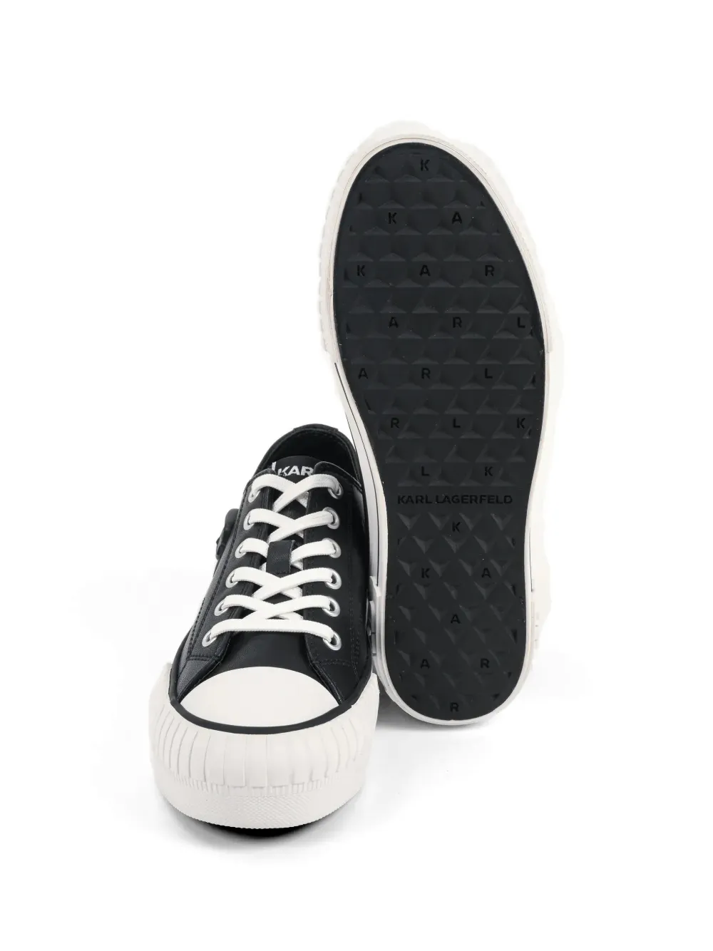 Karl Lagerfeld Kampus Max sneakers met plateauzool Zwart