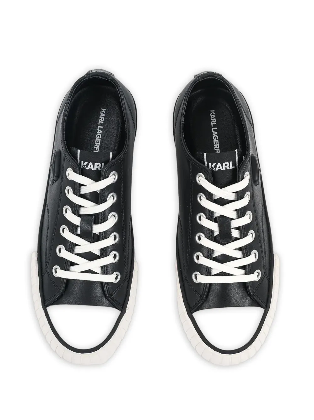 Karl Lagerfeld Kampus Max sneakers met plateauzool Zwart