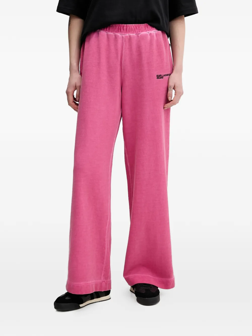 Karl Lagerfeld Jeans elasticated waist trousers - Rosa