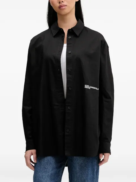 buttoned long-sleeve shirt