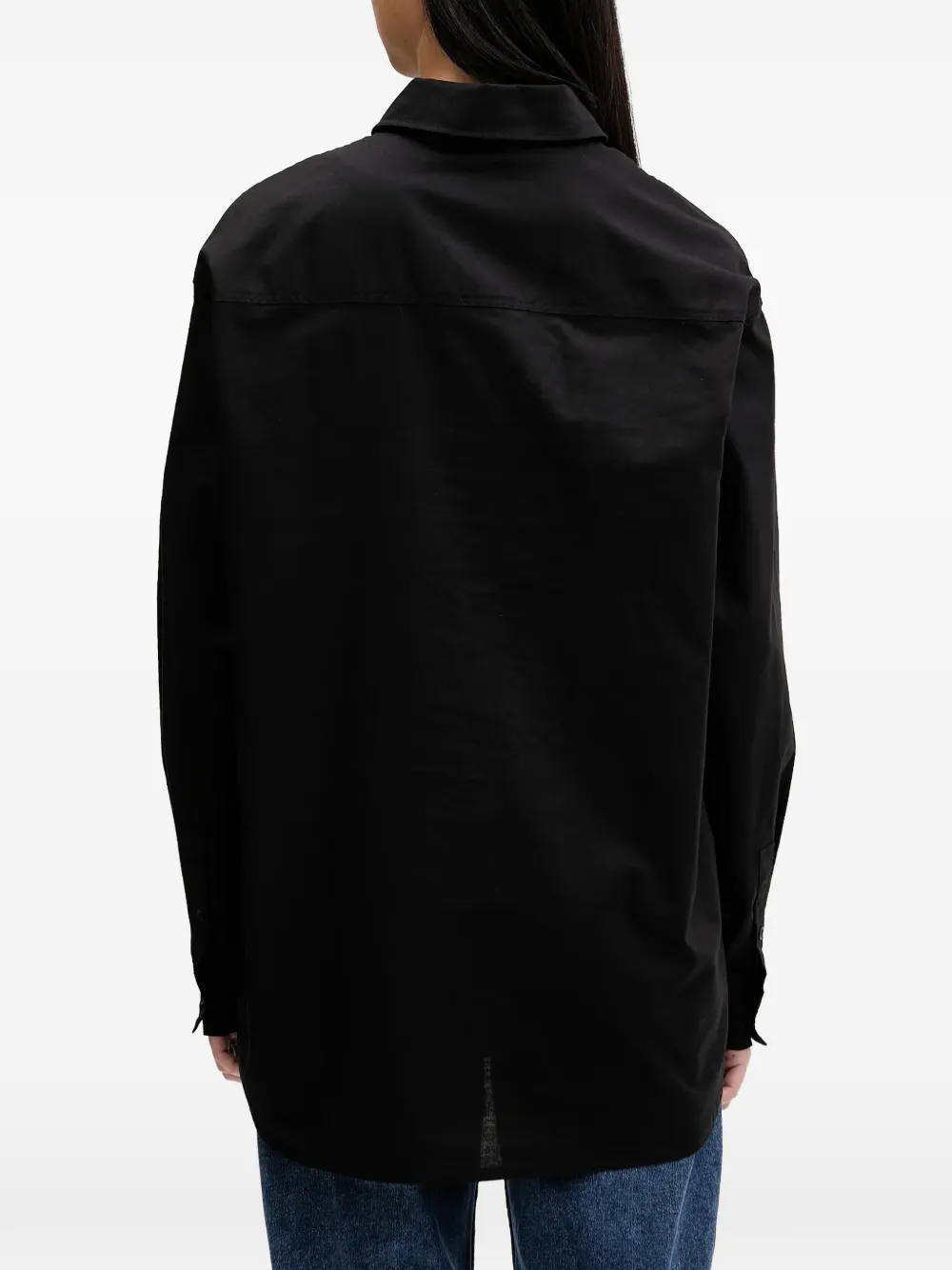  Karl Lagerfeld Jeans Buttoned Long-sleeve Shirt - Black 