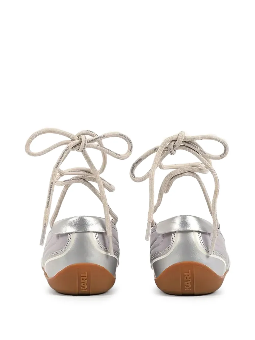 Karl Lagerfeld Altia ballet flats Zilver