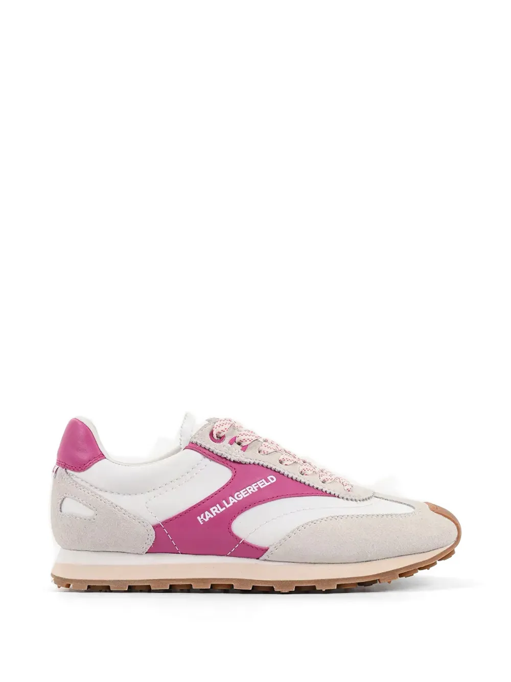 Karl Lagerfeld contrast-panelled sneakers - Bianco