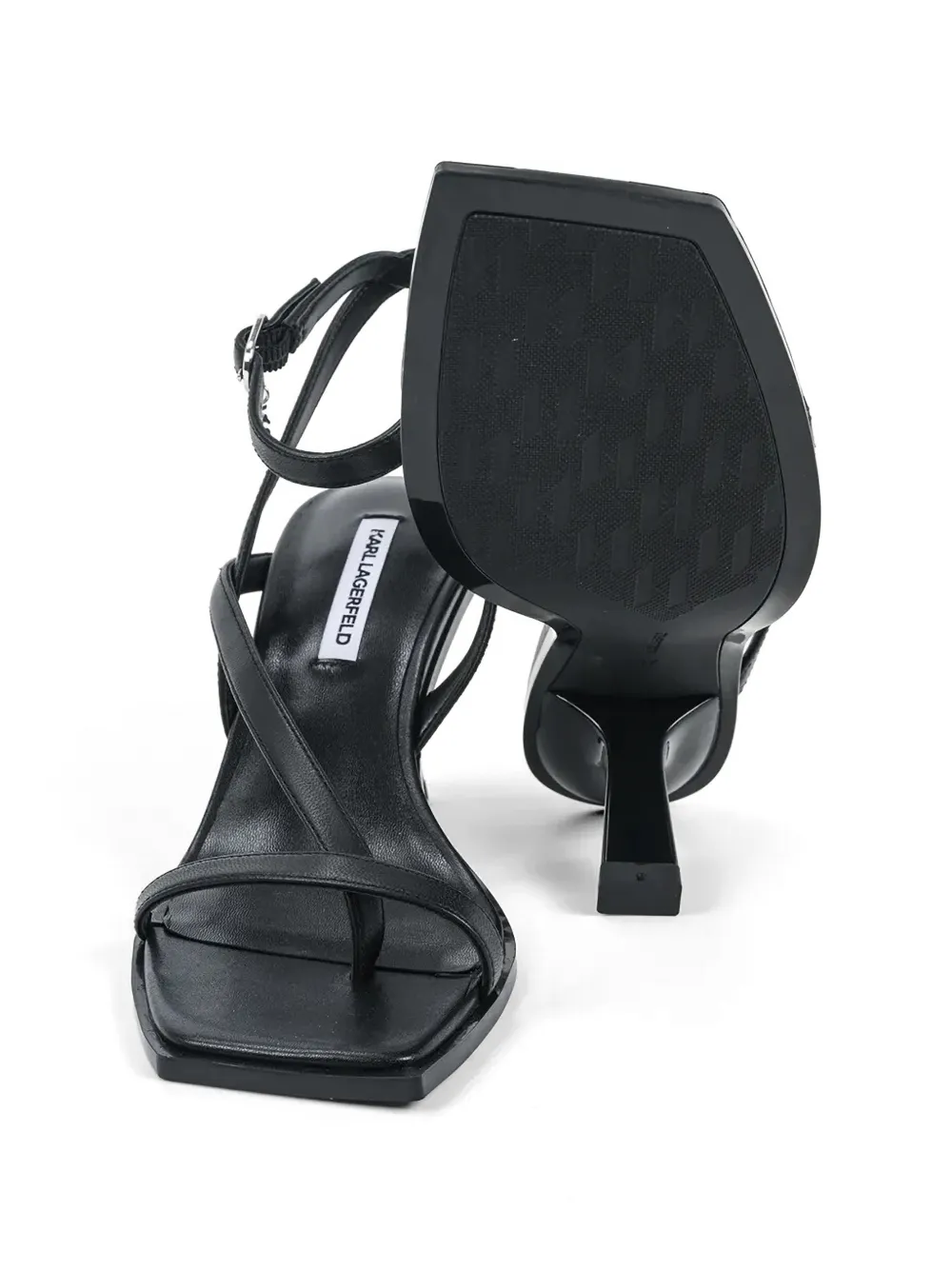 Karl Lagerfeld ankle strap sandals Zwart