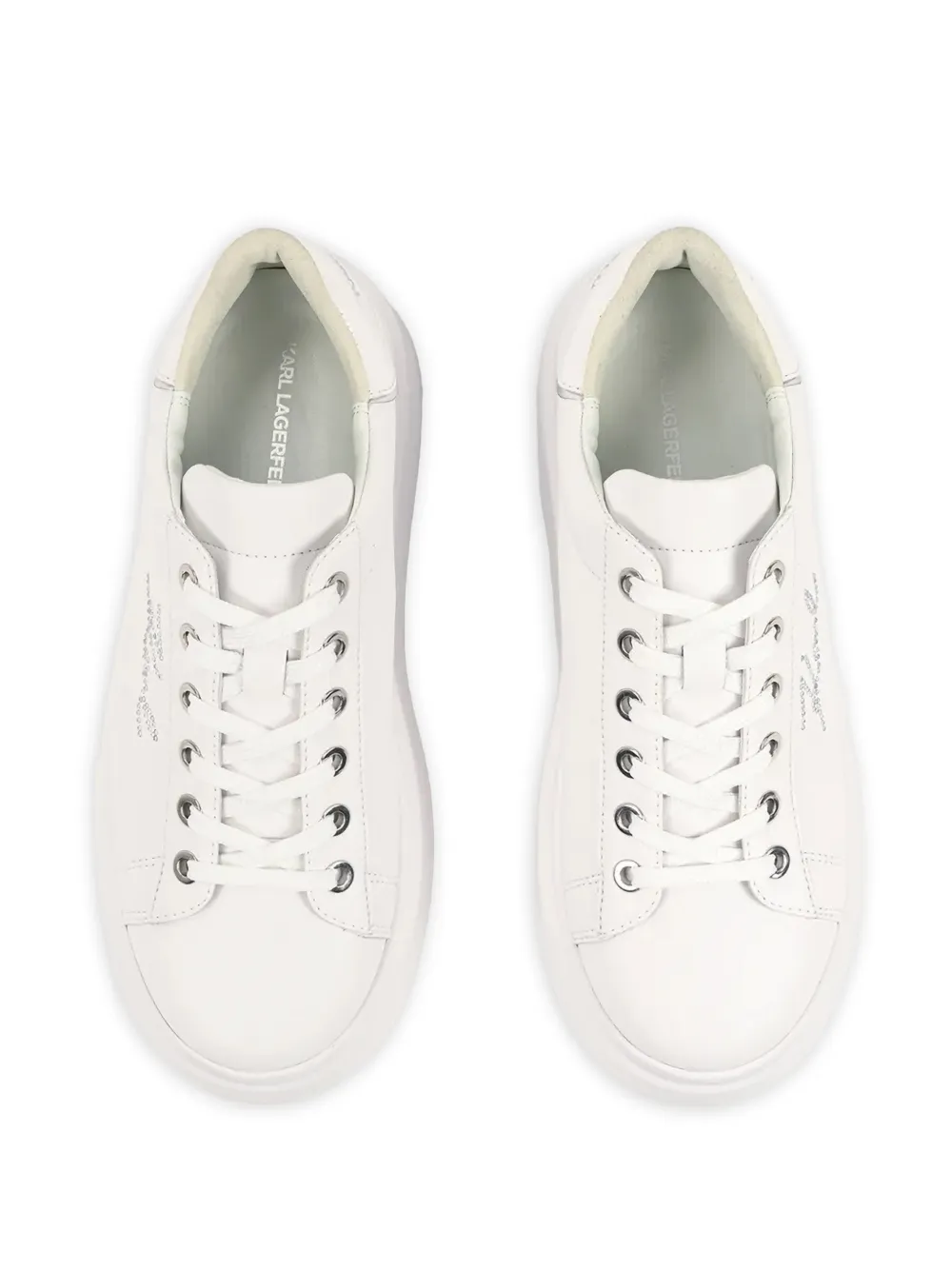 Karl Lagerfeld Anakapri sneakers met plateauzool Wit