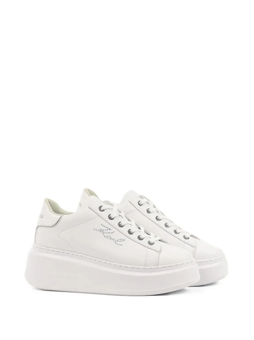 Karl Lagerfeld Anakapri sneakers met plateauzool Wit