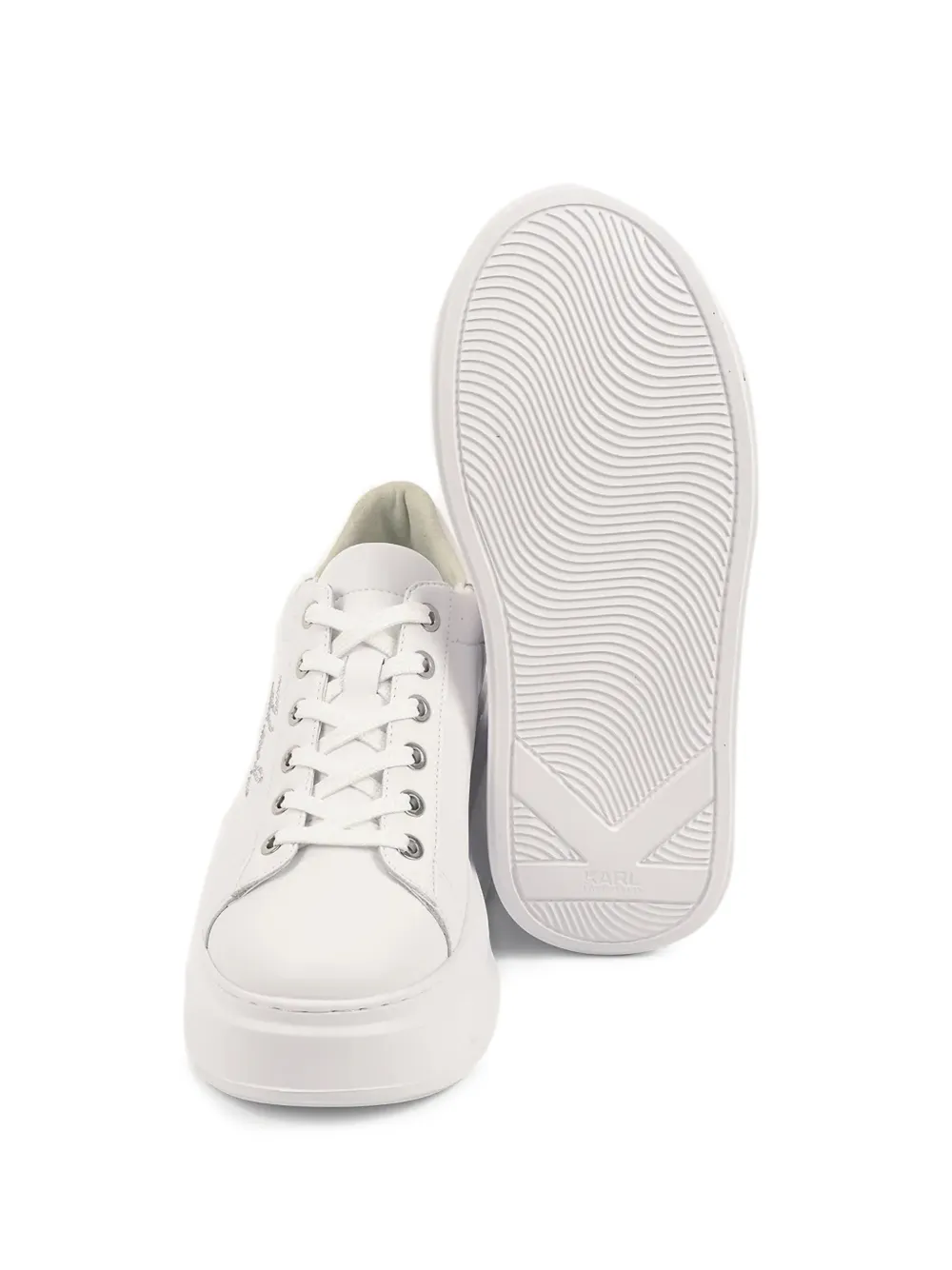 Karl Lagerfeld Anakapri sneakers met plateauzool Wit