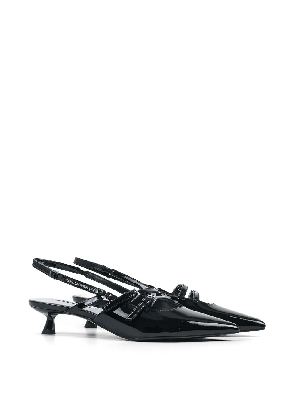 Karl Lagerfeld Pasha pumps met gesp Zwart