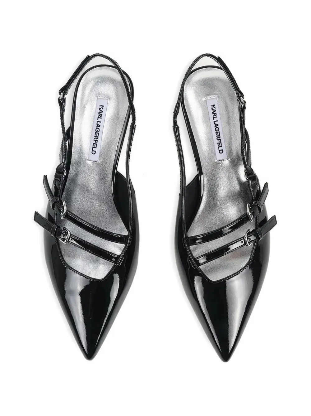 Karl Lagerfeld Pasha pumps met gesp Zwart