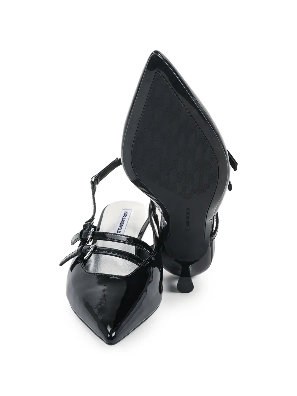 Karl Lagerfeld Pasha pumps met gesp Zwart