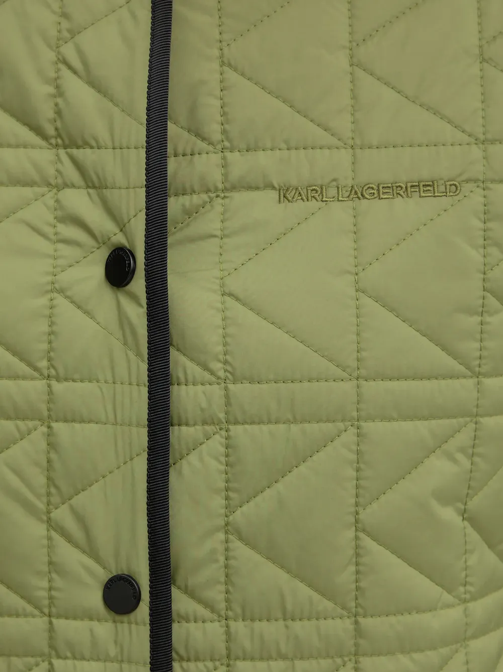 Karl Lagerfeld Gewatteerd jack Groen