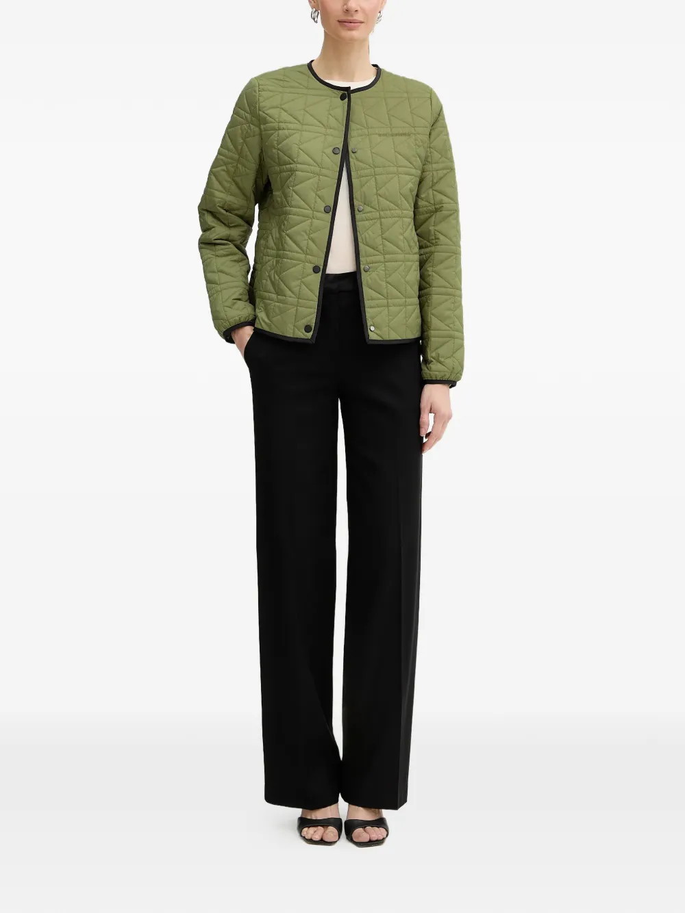  Karl Lagerfeld Quilted Jacket - Green 
