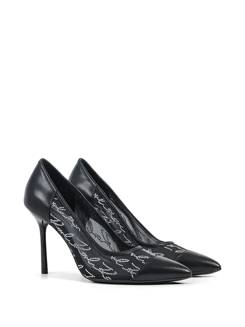 Karl Lagerfeld Sarabande verfraaide pumps Zwart