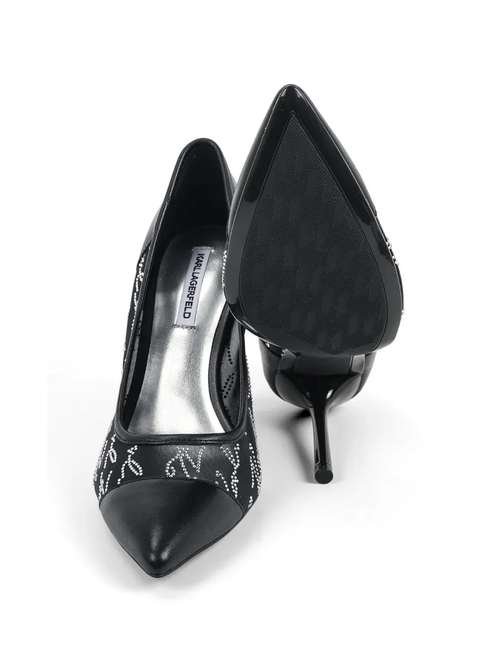 Karl Lagerfeld Sarabande verfraaide pumps Zwart