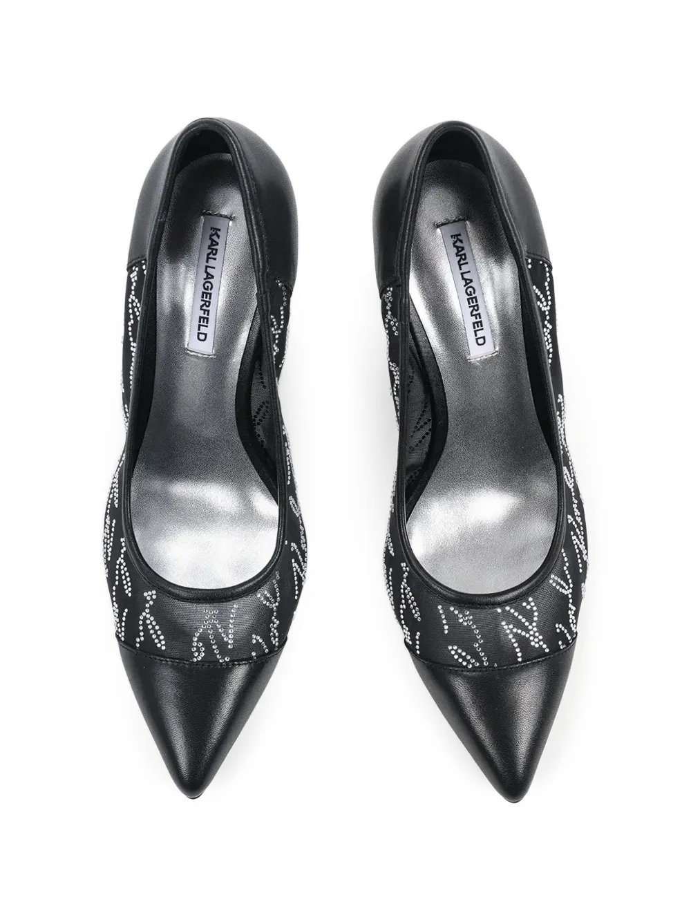 Karl Lagerfeld Sarabande verfraaide pumps Zwart