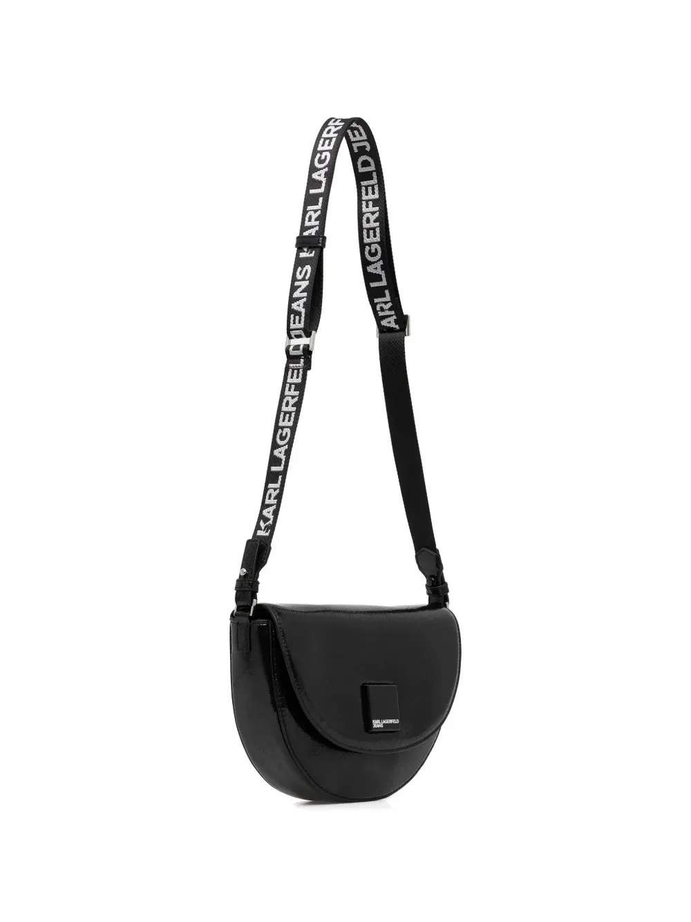  Karl Lagerfeld Jeans Logo Strap Satchel - Black 