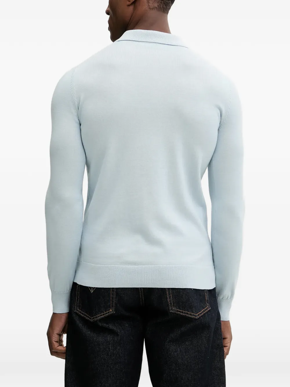  Karl Lagerfeld Button Polo Shirt - Blue 