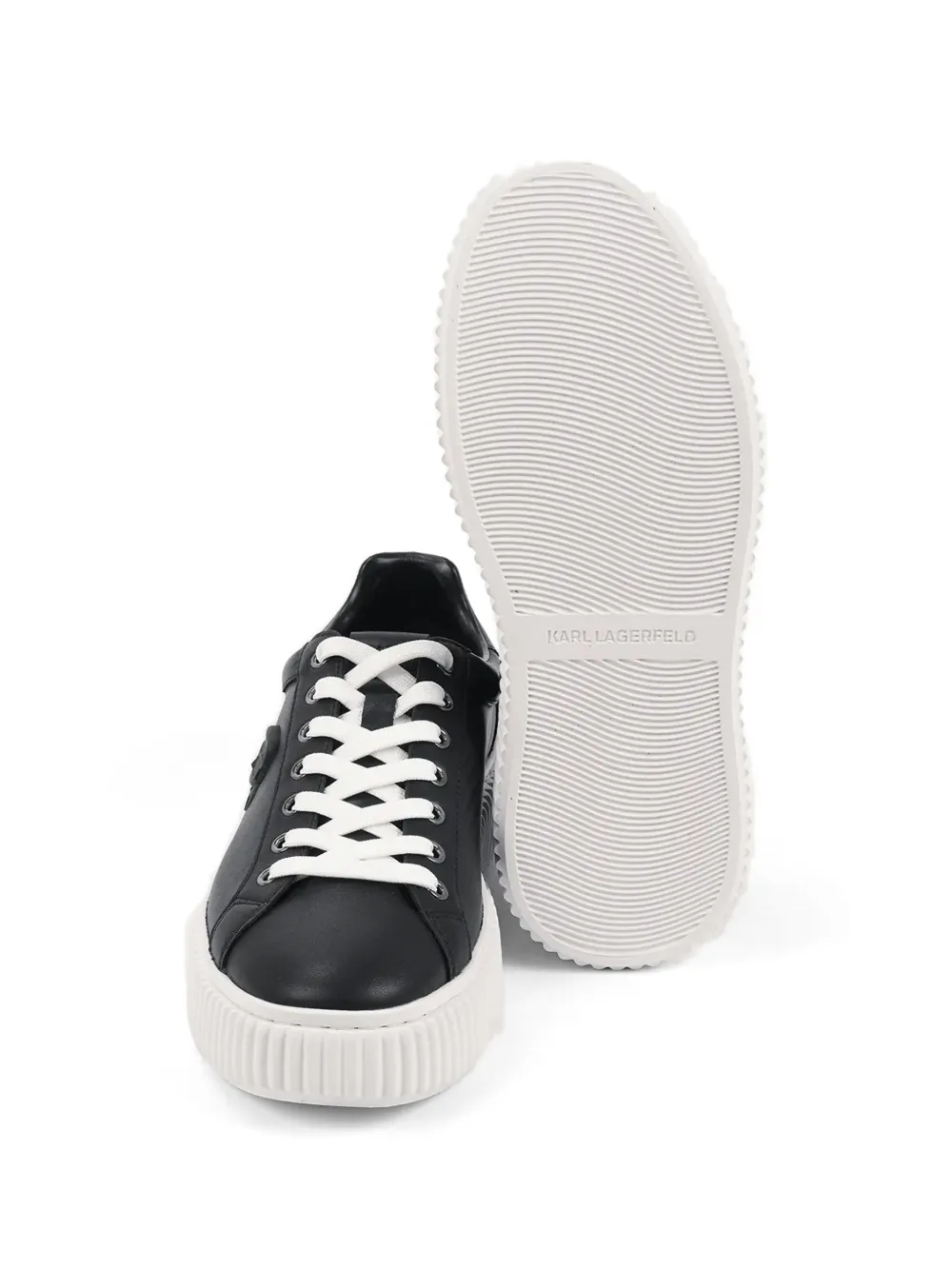 Karl Lagerfeld Sneakers met plateauzool Zwart