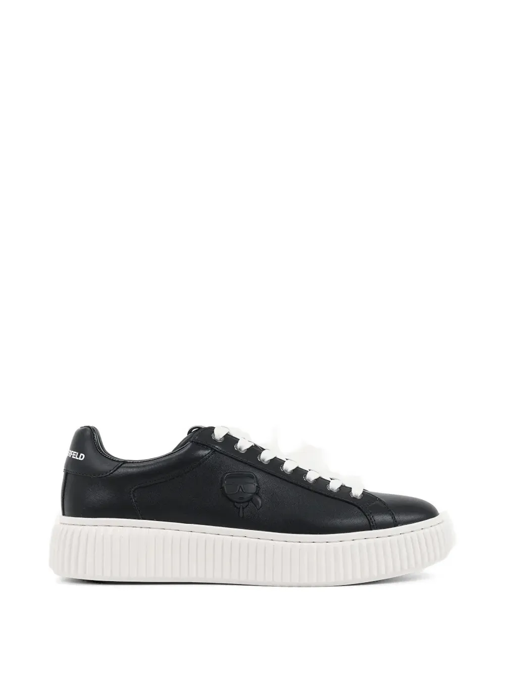 Karl Lagerfeld embossed platform sneakers - Nero