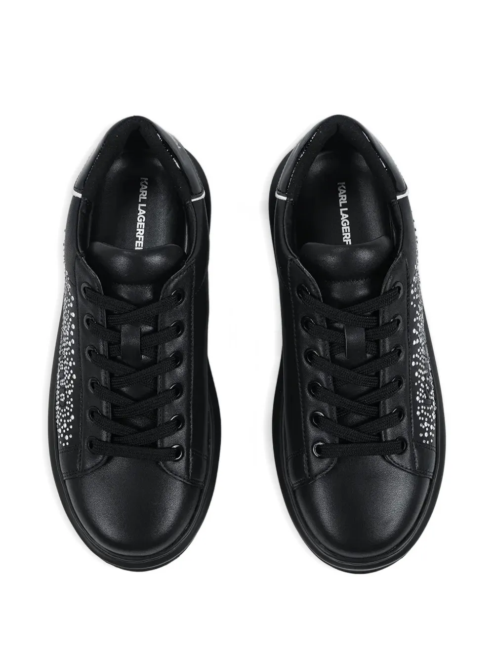 Karl Lagerfeld Sneakers met stras Zwart