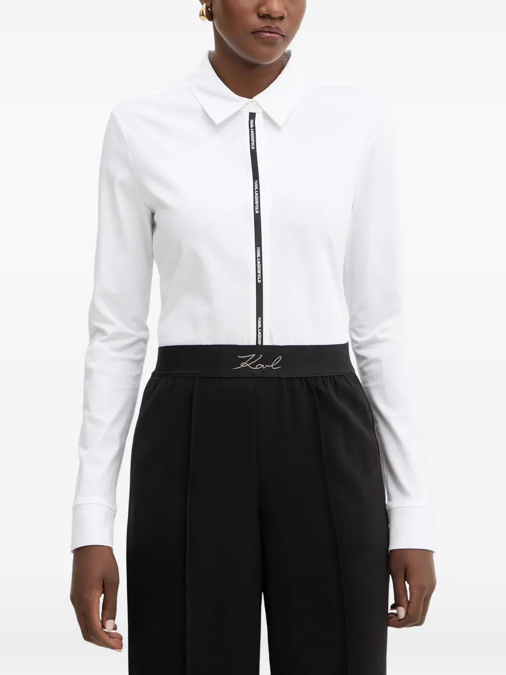 Karl Lagerfeld Camicia con logo - Bianco