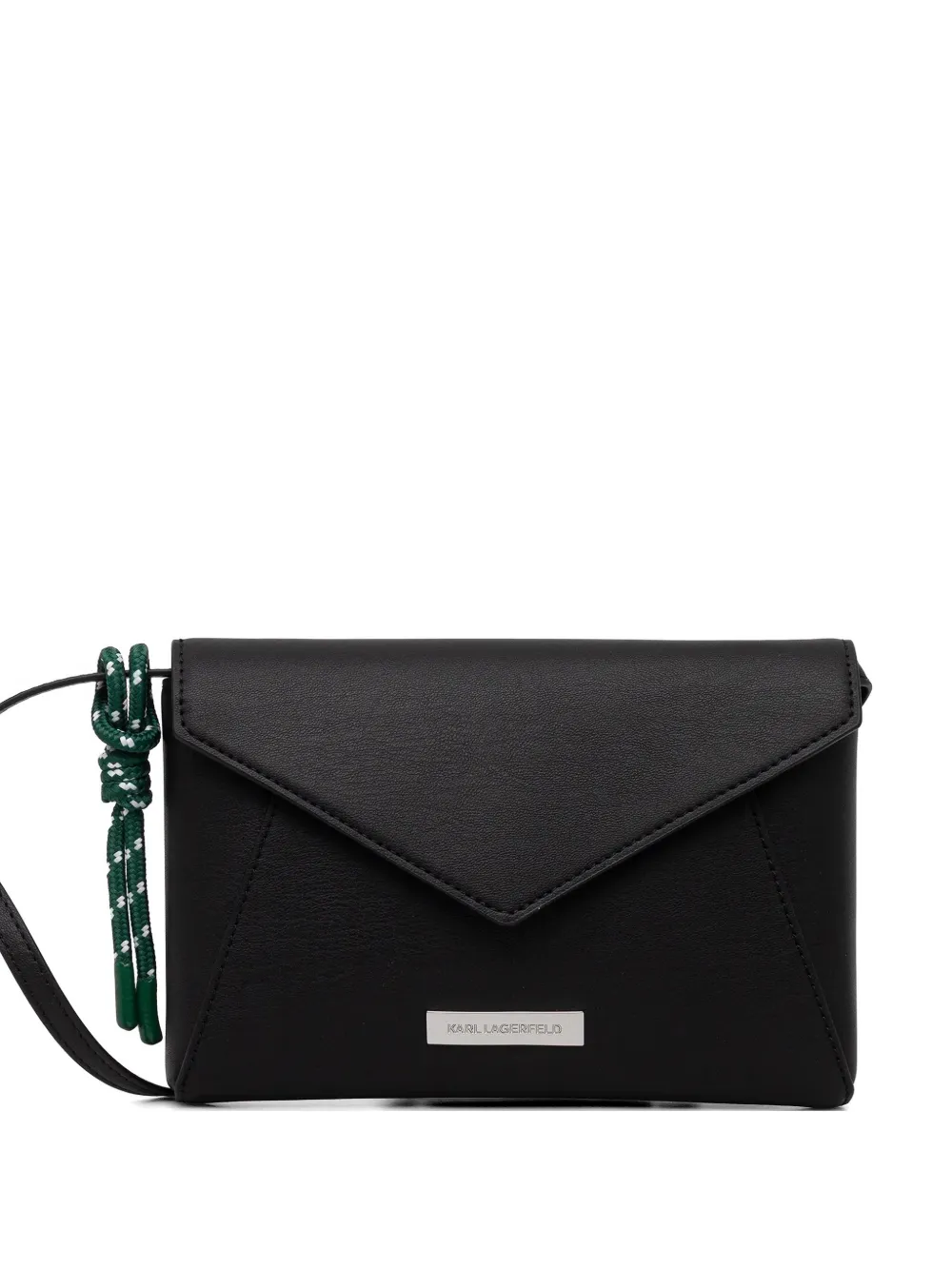 Karl Lagerfeld flap-closure cross body bag - Nero