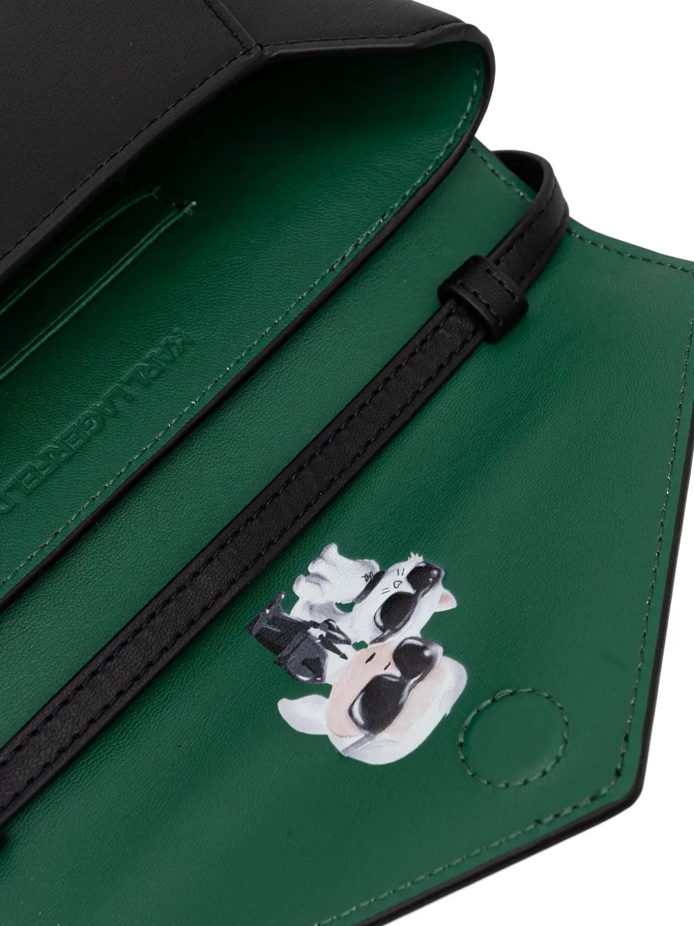 Karl Lagerfeld Crossbodytas met omslag Zwart