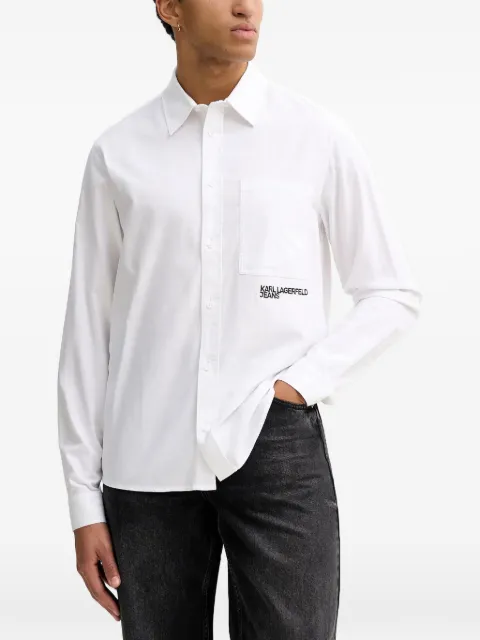 Karl Lagerfeld Jeans chest-pocket long-sleeve shirt