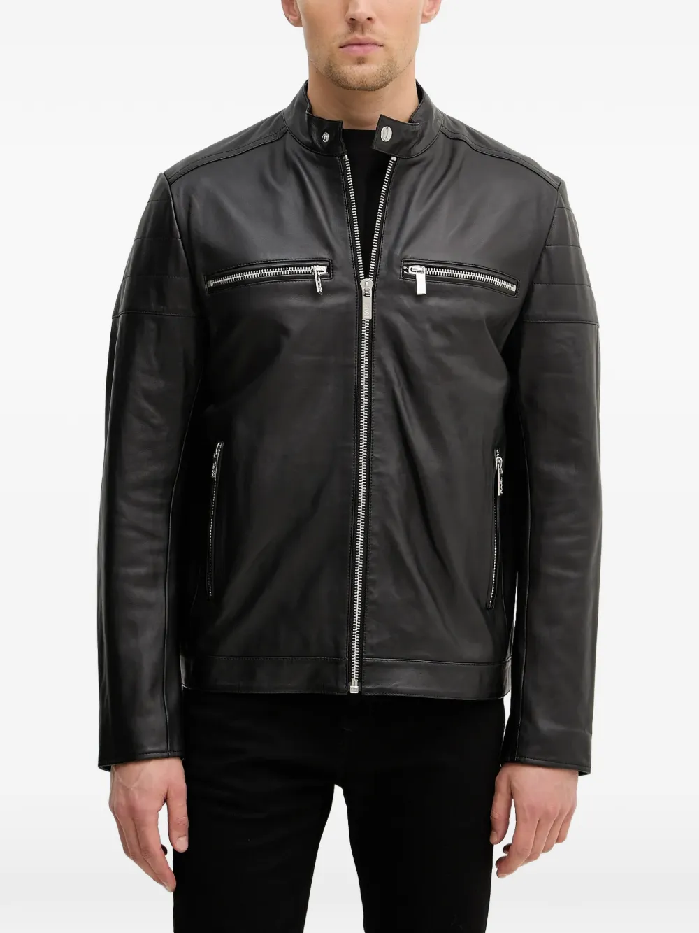 Karl Lagerfeld zip-front jacket - Schwarz