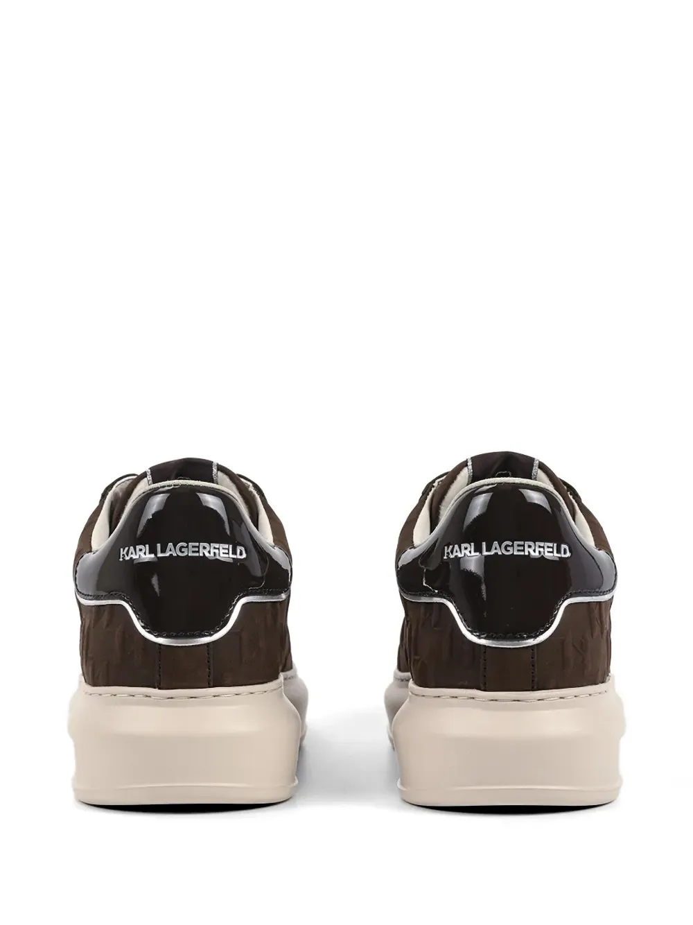 Karl Lagerfeld Sneakers met logo-reliëf Bruin