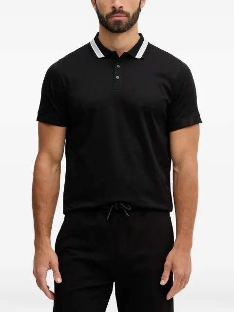Karl Lagerfeld playera tipo polo con logo en el cuello