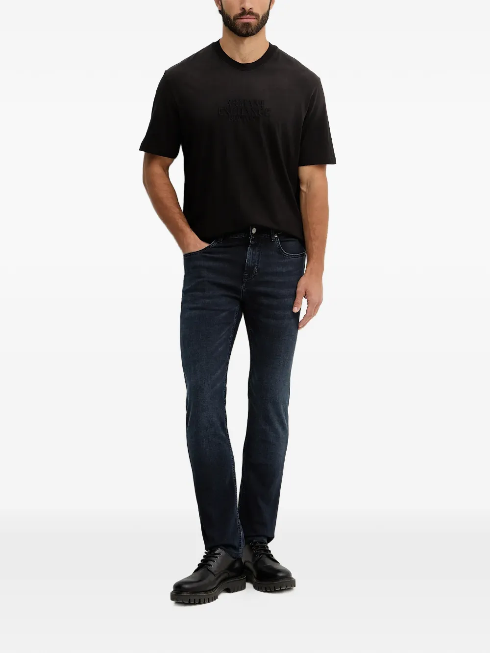 Karl Lagerfeld Jeans met logopatch Blauw