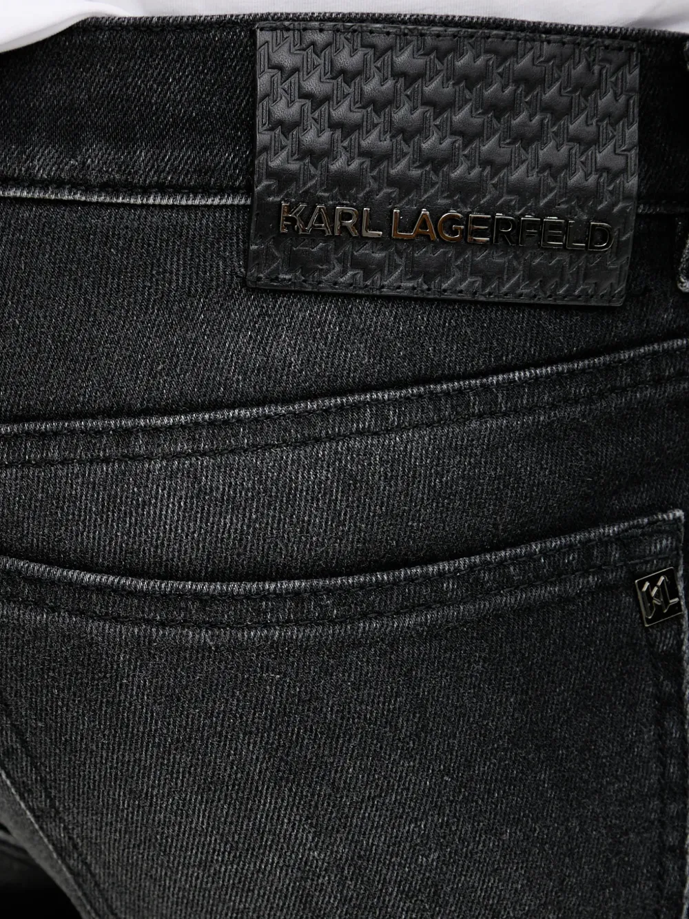 Karl Lagerfeld KL-Jordan jeans met vervaagd effect Zwart