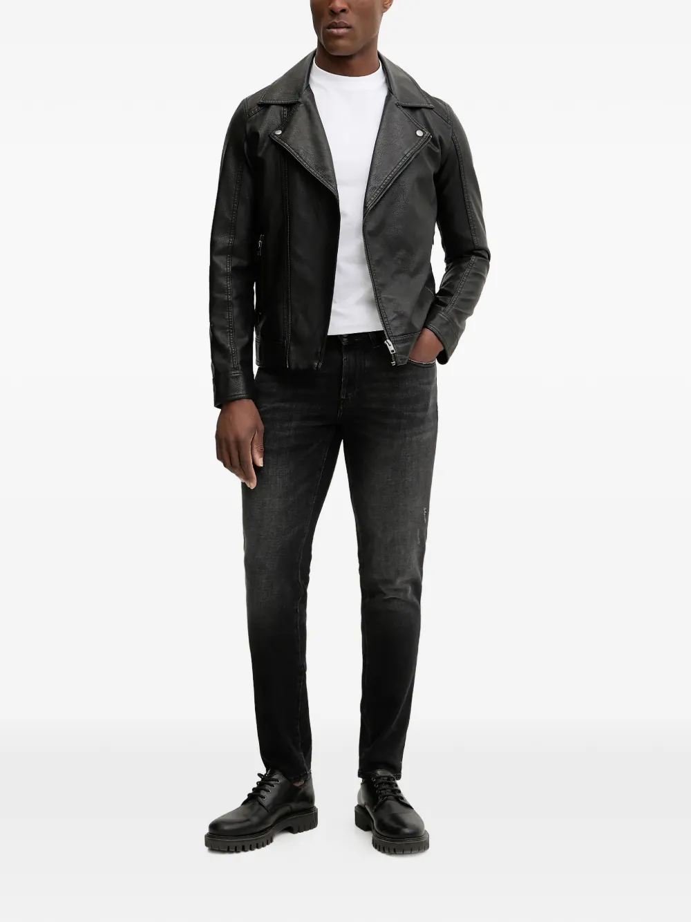 Karl Lagerfeld KL-Jordan jeans met vervaagd effect Zwart