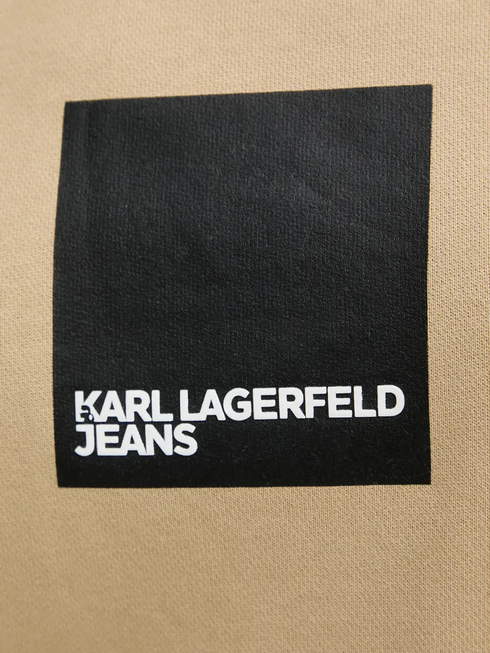 Karl Lagerfeld Jeans Sweater met logoprint Beige