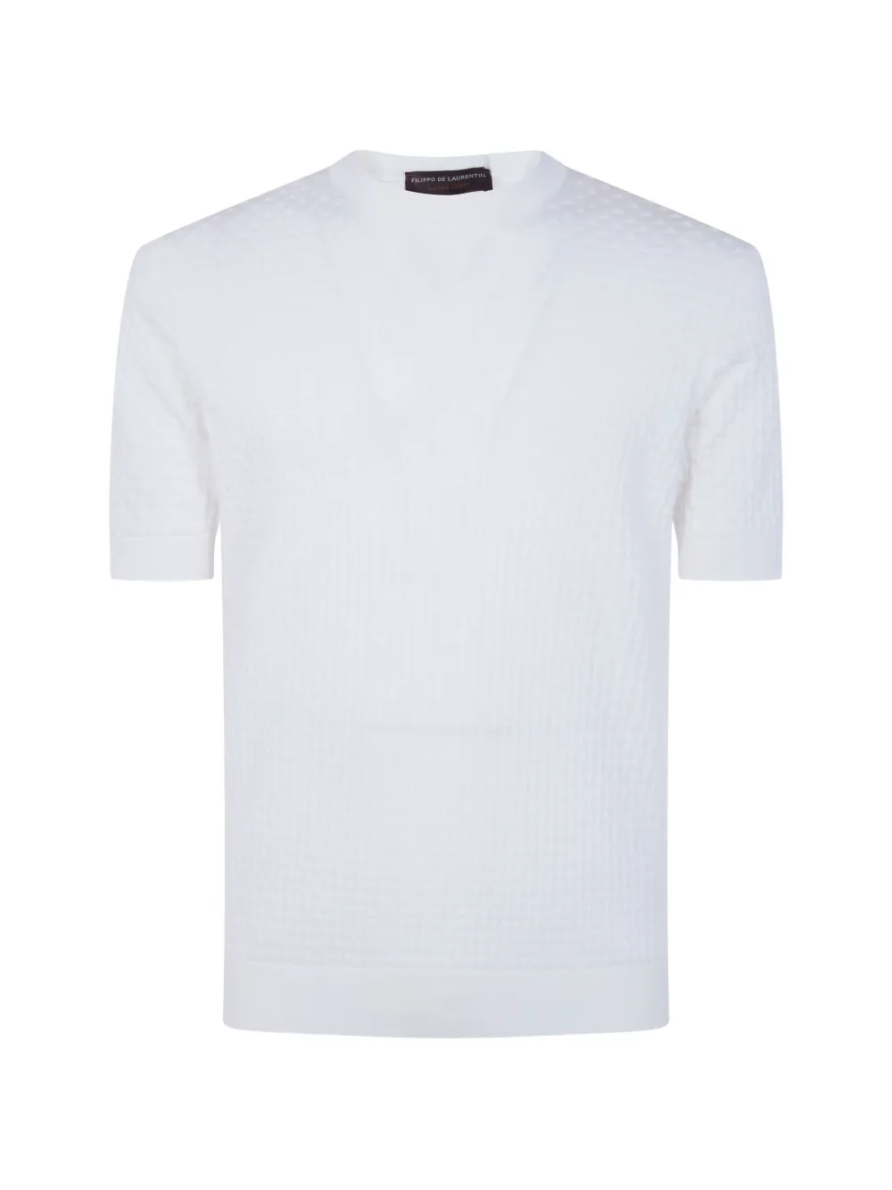 Filippo De Laurentiis short-sleeve textured T-shirt - Bianco