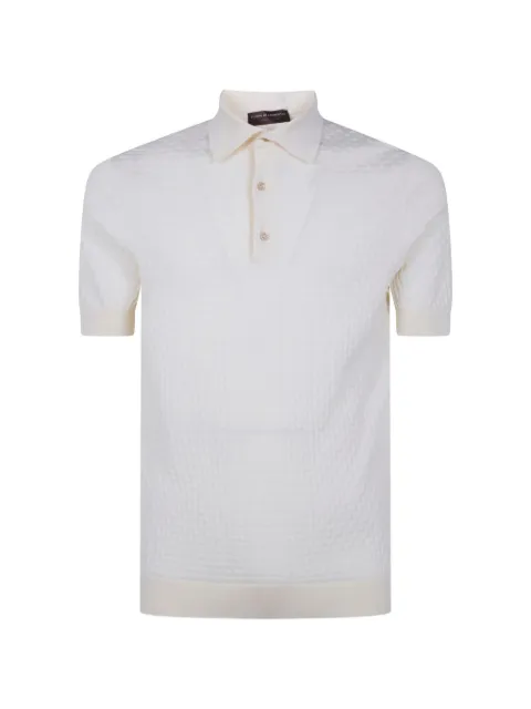 Filippo De Laurentiis playera tipo polo texturizada