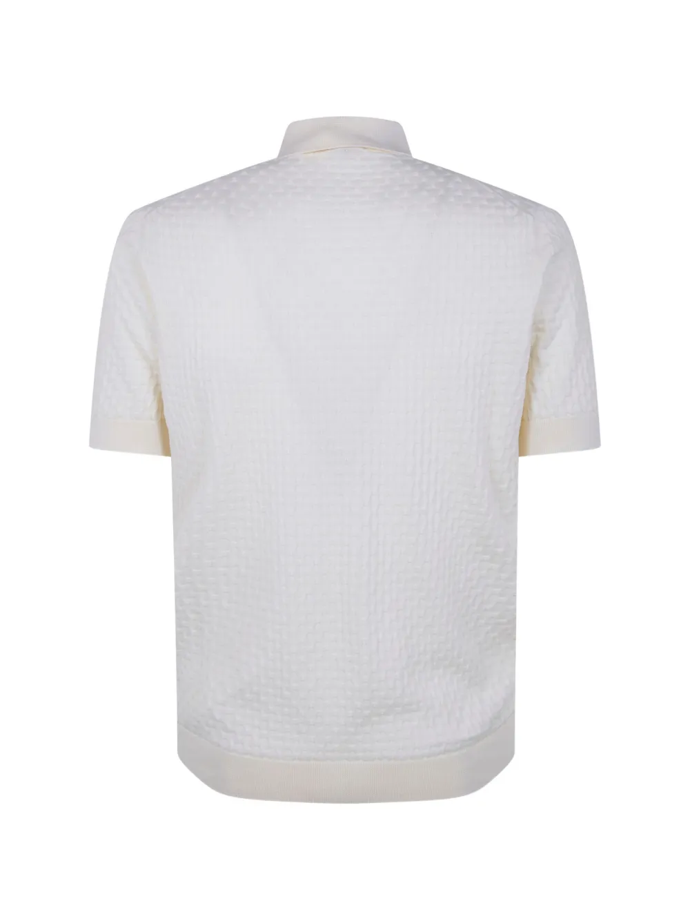 Filippo De Laurentiis Poloshirt met textuur Beige