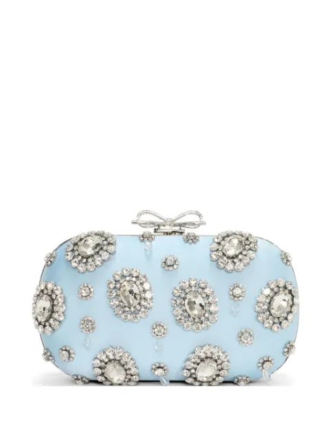 Self-Portrait embellished clutch bag