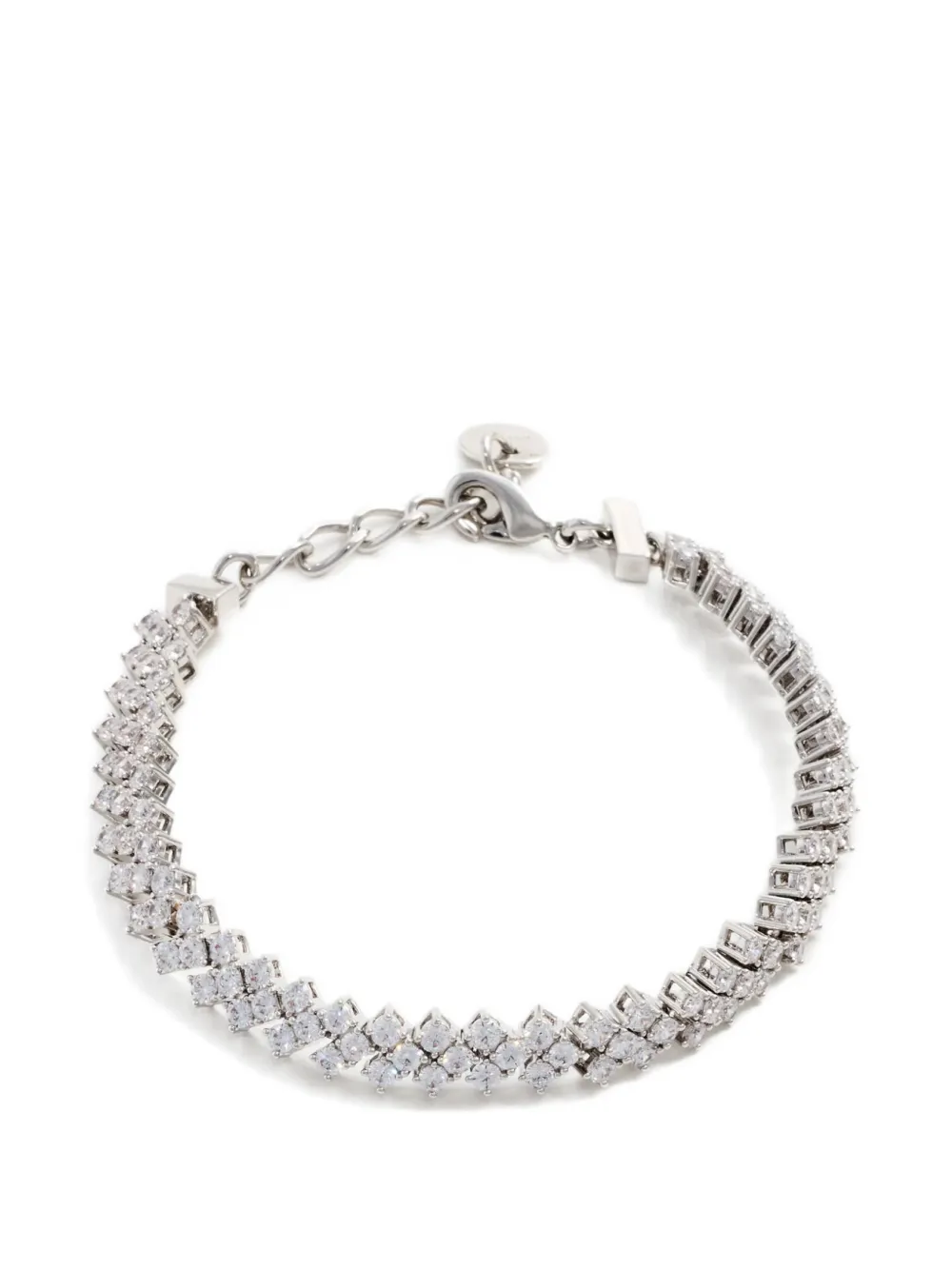 Self-Portrait embellished bracelet - Argento