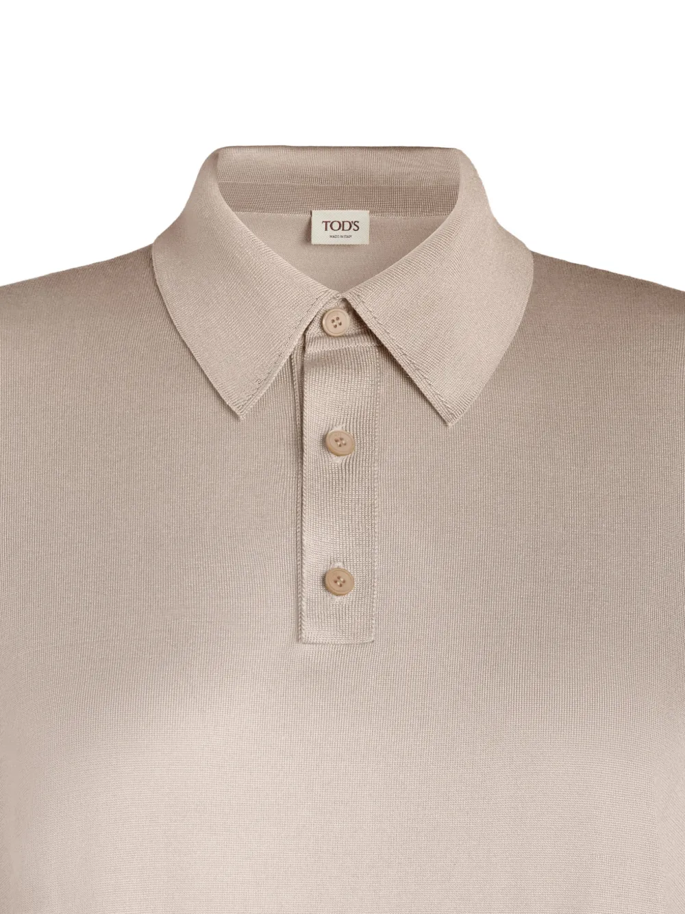 Tod's Poloshirt met knoopsluiting Bruin