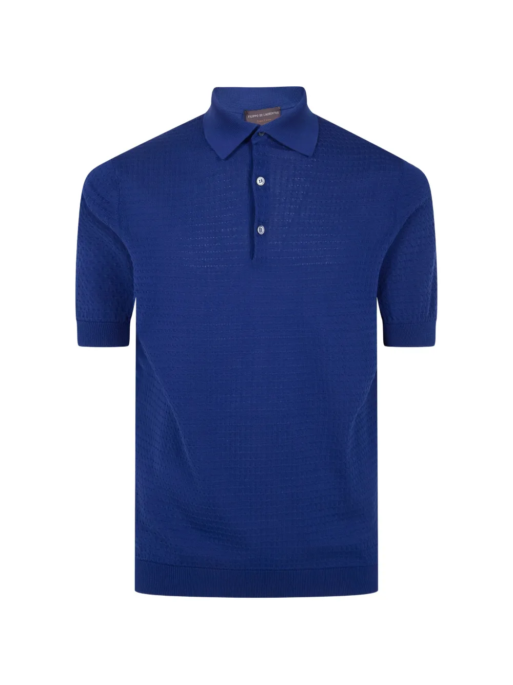 Filippo De Laurentiis textured polo shirt - Blu