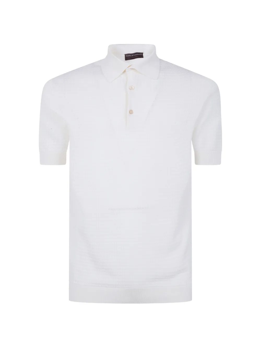 Filippo De Laurentiis textured polo shirt - Weiß