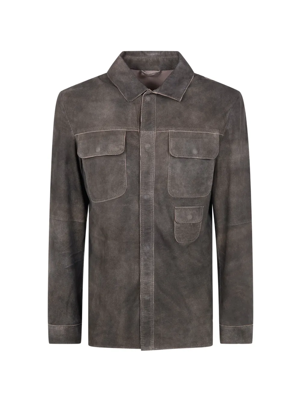 Giorgio Brato flap-pocket shirt - Grigio