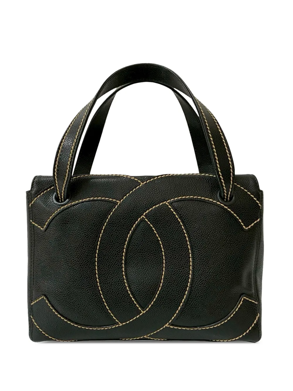 CHANEL Pre-Owned 2004-2005 Caviar CC Wild Stitch handbag - Nero